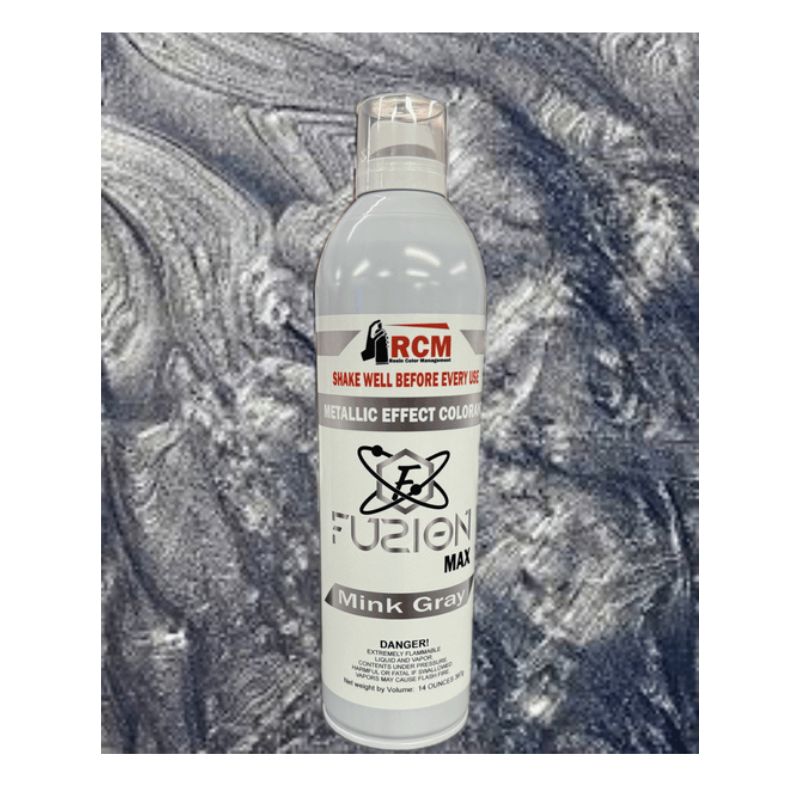 RCM Fuzion Spray Mica-Infused Metallic Spray Resin Color Management Fuzion Mica Spray Mink Gray 8 oz