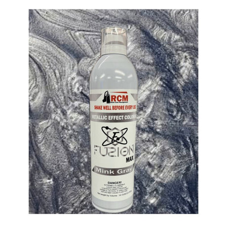 RCM Fuzion Spray Mica-Infused Metallic Spray Resin Color Management Fuzion Mica Spray Mink Gray 8 oz