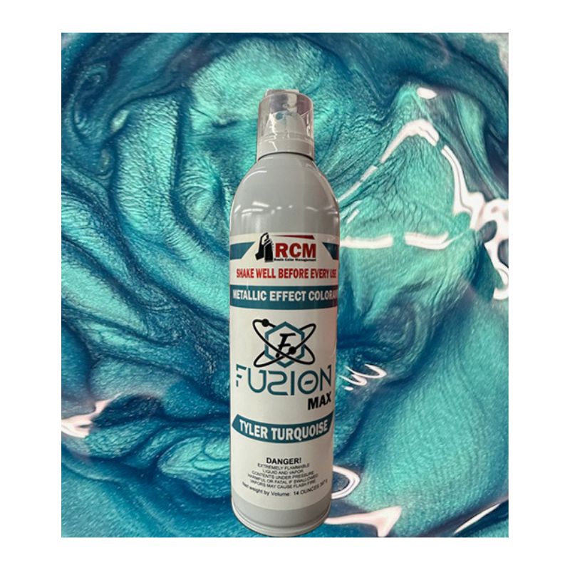 RCM Fuzion Spray Mica-Infused Metallic Spray Resin Color Management Fuzion Mica Spray Tyler Turquoise 8 oz