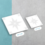 Davis Star Pattern - Adhesive-Backed Stencil