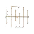 300K BTU 24.75" x 22" Crossfire Brass Burner for Firepits Warming Trends 