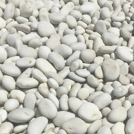 White Beach Pebbles - 40lb Consolidated Aggregates 