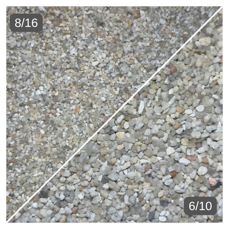 Supreme White Swimming Pool Pebbles - 50 lb Consolidated Aggregates 