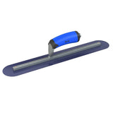 Blue Steel Finishing Trowel - Round End - Comfort Wave Handle Bon Tool 18" x 3" 