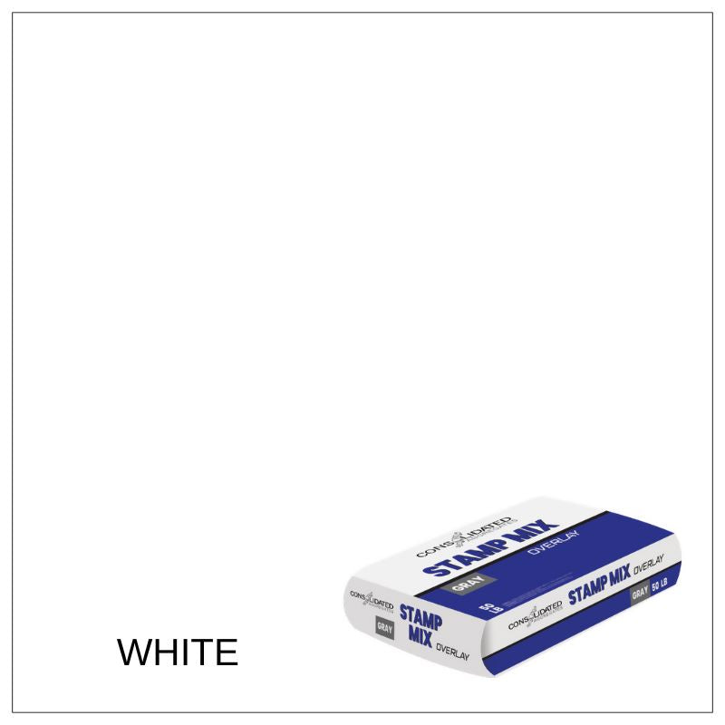Concrete Stamp Mix - 50 lb bag Consolidated Aggregates (Stone Edge Surfaces) White 
