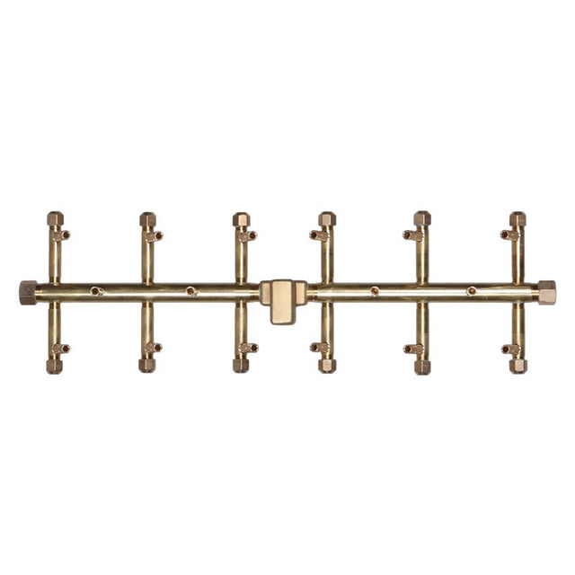 170K BTU 28" x 11" Tree-Style Brass Burner for Firepits Warming Trends 