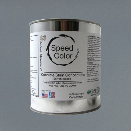 Speed Color - Acetone Dye - Concentrate Engrave-A-Crete 1 Gallon Storm Gray 