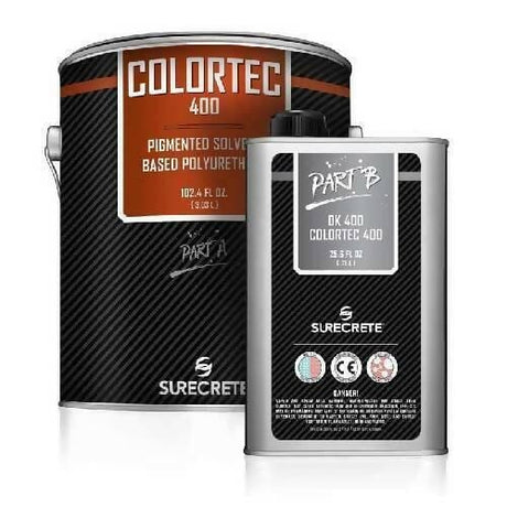 ColorTec 400 Pigmented Solvent-Based Polyurethane Surecrete 1 Gallon Kit Custom Color 