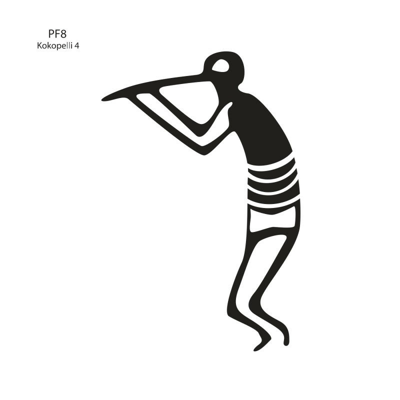 PF8 Kokopelli 4 - Flattoo Stencil