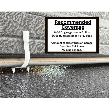 Garage Door Jack – Reusable Garage Door Lift Clips for Floor Coatings – 6-Pack Evermade Distributions 
