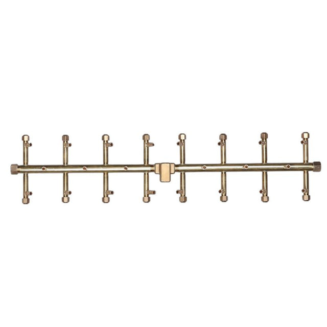 230K BTU 30.5" x 7" Tree-Style Brass Burner for Firepits Warming Trends 