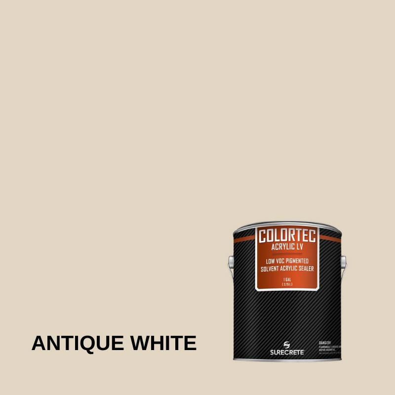 Colortec Acrylic LV Pigmented Outdoor Acrylic Sealer - Low VOC Surecrete 1 Gallon Antique White 
