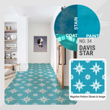Davis Star Pattern - Adhesive-Backed Stencil
