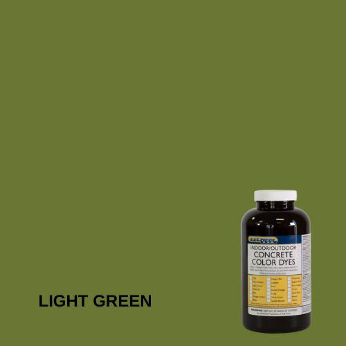 Interior/Exterior Concrete Color Dye EZChem Inc Light Green Single Unit 