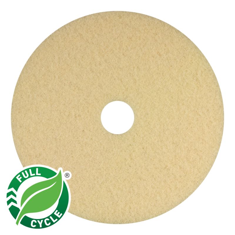 Beige Carpet - Carpet Encapsulation Cleaning Pad - Circular Americo Manufacturing Company 