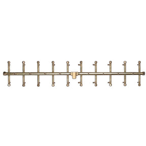 290K BTU 38.75” x 7" Tree-Style Brass Burner for Firepits Warming Trends 