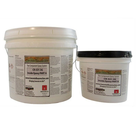 CR-531 Inside Epoxy - Interior Floor Coating Engrave-A-Crete 3 Gallon Kit 