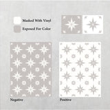Davis Star Pattern - Adhesive-Backed Stencil Supplies FloorMaps Inc. 