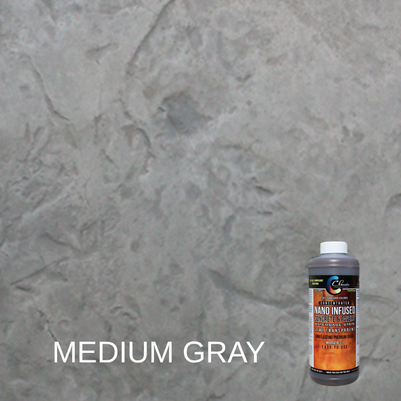 Classic Nano Infused Semi-Transparent Decorative Concrete Water-Based Stain - 1 Quart - Concentrate