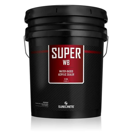 Super WB Clear Acrylic Water Based Sealer Surecrete 5 Gallon Low Luster 