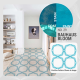 Bauhaus Bloom Pattern - Adhesive-Backed Stencil