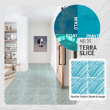Terra Slice Pattern - Adhesive-Backed Stencil