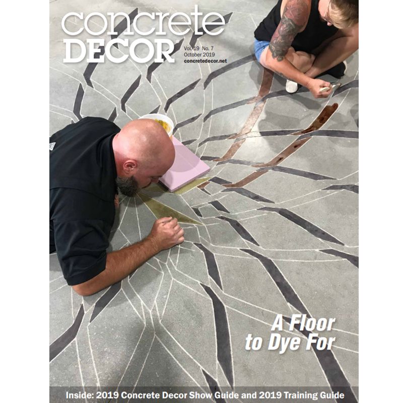 Concrete Decor Magazine - Vol. 19 Issue 7 - October 2019 Back Issues Concrete Decor Store 