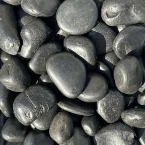 Polished Black Beach Pebbles - 30lb Consolidated Aggregates 