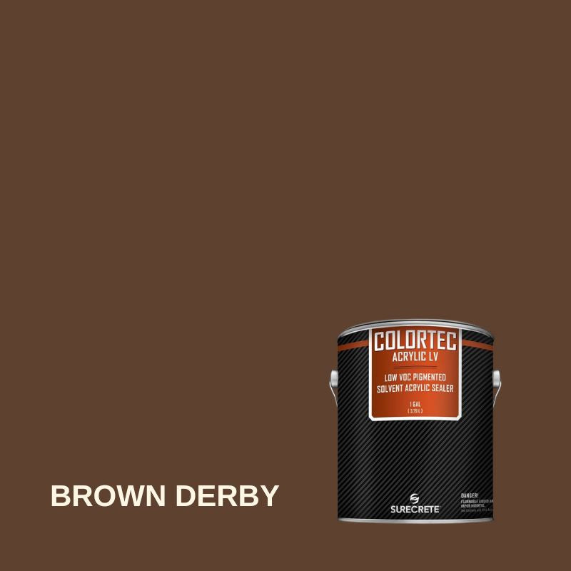 Colortec Acrylic LV Pigmented Outdoor Acrylic Sealer - Low VOC Surecrete 1 Gallon Brown Derby 