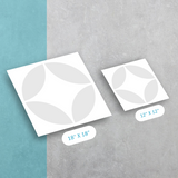 Petals Pattern - Adhesive-Backed Stencil