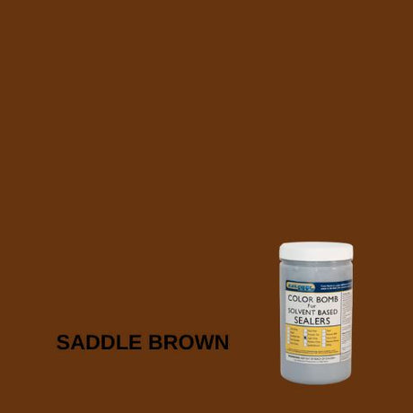 Color Bomb Color Additive for Sealer EZChem Inc Saddle Brown 