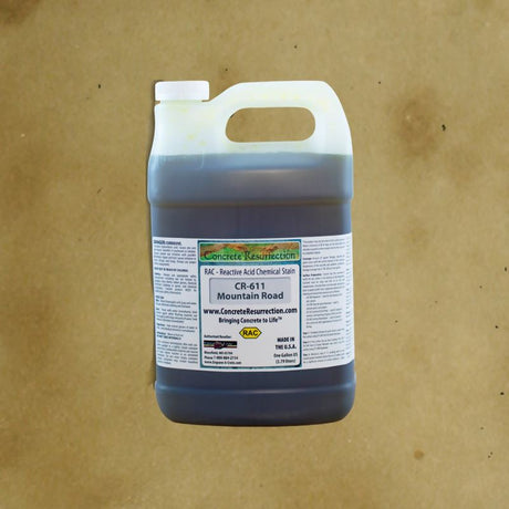 Reactive Acid Chemical (RAC) Concrete Stain Engrave-A-Crete 1 Gallon Mountain Road 