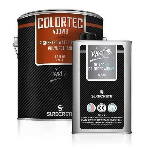 ColorTec 400WB Pigmented Concrete Polyurethane Floor Sealer - Water-based Surecrete 