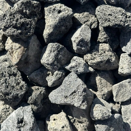Black Lava Rock - 0.5cu ft bag Consolidated Aggregates 