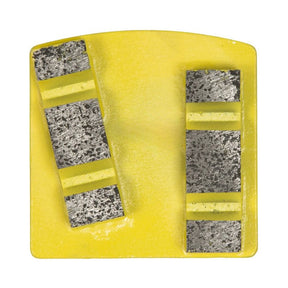 Scanmaskin WS Diamond 12mm Double Tools (Set of 9) Scanmaskin USA Inc. #16/20 Super Soft Concrete (Yellow) 