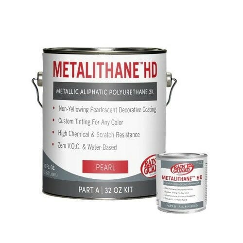 Metalithane HD - Two-component Aliphatic Urethane Rainguard Pro 32 oz kit Pearl 