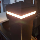 Tru-Scapes® 3″ Aluminum LED Deck Post Light – Sleek Deck & Fence Post Cap Lighting Tru-Scapes Deck Lighting 