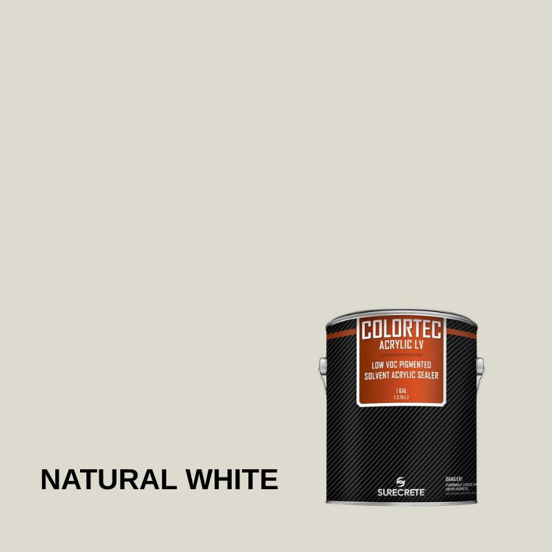 Colortec Acrylic LV Pigmented Outdoor Acrylic Sealer - Low VOC Surecrete 1 Gallon Natural White 