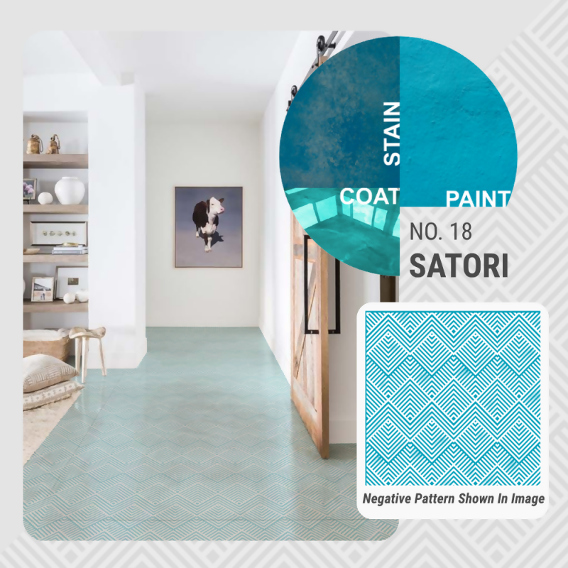 Satori Pattern - Adhesive-Backed Stencil
