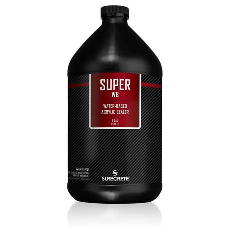 Super WB Clear Acrylic Water Based Sealer Surecrete 1 Gallon Gloss 