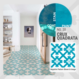 Crux Quadrata Pattern - Adhesive-Backed Stencil