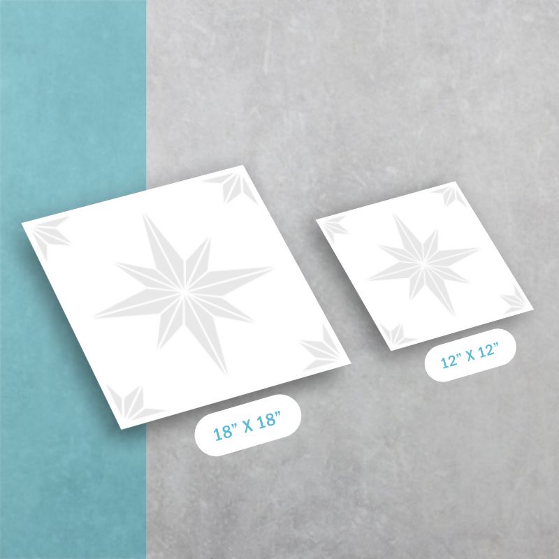 Davis Star Pattern - Adhesive-Backed Stencil Supplies FloorMaps Inc. 