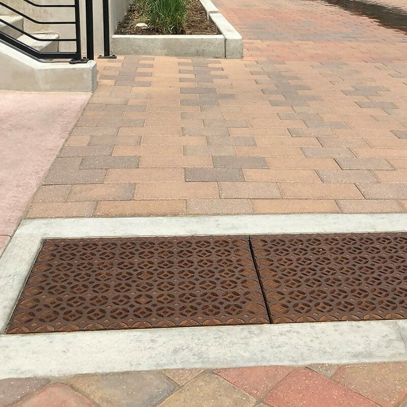 18 x 24" Interlaken Trench Grate Iron Age Designs 