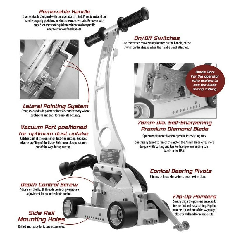 Mongoose X Cutting Unit Engrave-A-Crete 