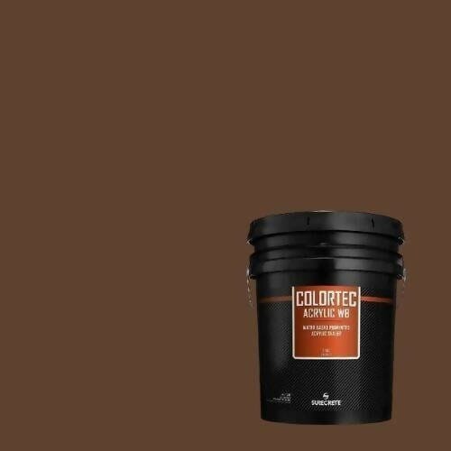 Colortec Acrylic WB pigmented Water Based Outdoor Acrylic Sealer Surecrete 1 Gallon Brown Derby 