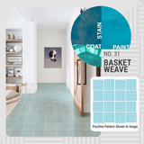 Basket Weave Pattern - Adhesive-Backed Stencil