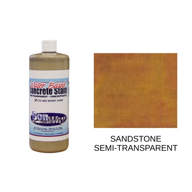 Bon Concrete Stain (Concentrate) Supplies Bon Tool Sandstone - Semi-Transparent 1 Quart 