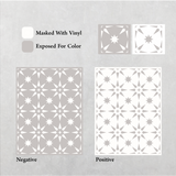Terra Lumen Pattern - Adhesive-Backed Stencil