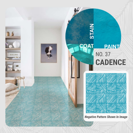 Cadence Pattern - Adhesive-Backed Stencil