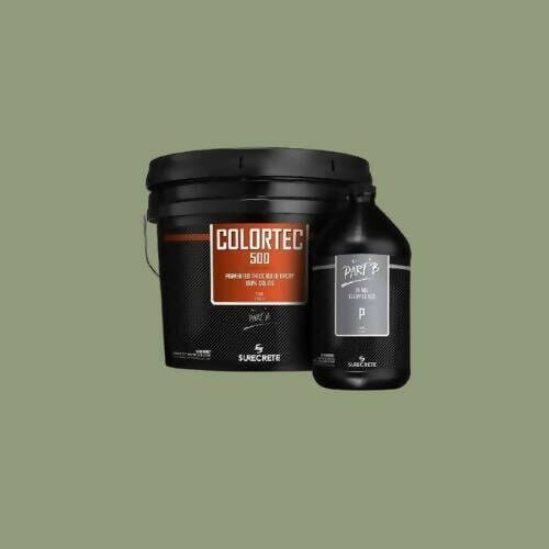 ColorTec 500 Pigmented Concrete Floor Epoxy Surecrete Mint 